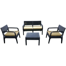 Σαλόνι Κήπου Turma (Σετ 4Τμχ) 875-123-023 Grey 4 Θέσεων