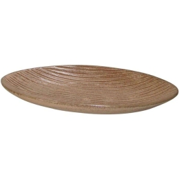 Διακοσμητική Πιατέλα 003-123-078 41x23,5x5,1cm Brown Κεραμικό