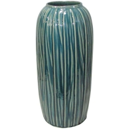 Διακοσμητικό Βάζο 003-123-036 17x17x36cm Green Κεραμικό