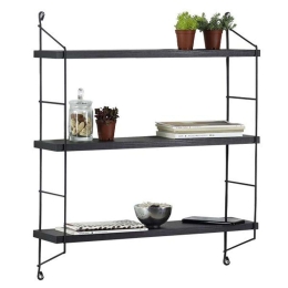 Ράφια Τοίχου Elmira 891-221-023 67x15x56cm Black