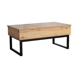 Τραπεζάκι Σαλονιού 0033-223-007 109x55x46cm Oak-Black