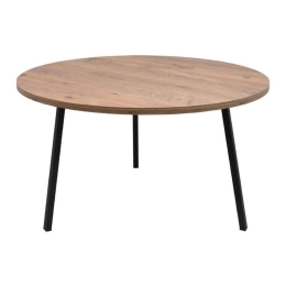 Τραπεζάκι Σαλονιού Στρογγυλό 835-223-275 80x44cm Oak-Black