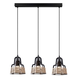 Φωτιστικό Οροφής 892-123-044 50x10x120cm 3xE27 Black-Gold