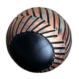 Διακοσμητικό Αντικείμενο 0038-223-046 10x10x10cm Black-Bronze Πολυρεσίνη