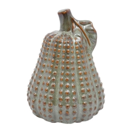 Διακοσμητικό Αχλάδι 023-223-077 12x12x16cm Veraman-Gold Κεραμικό