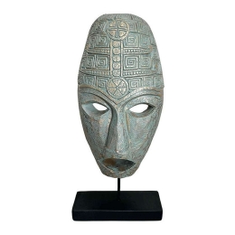 Διακοσμητικό Επιτραπέζιο Face 0038-223-049 22x11,5x50cm Veraman-Gold Πολυρεσίνη