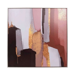 Κάδρο 373-223-985 80x3x80cm Multi Τετράγωνοι Καμβάς