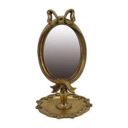 Καθρέπτης Επιτραπέζιος 253-223-513 15,5x15,5x25cm Gold Πολυρεσίνη