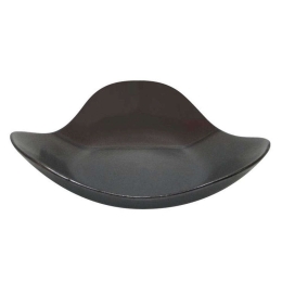Διακοσμητική Πιατέλα 003-223-085 25,5x24,5x6cm Grey-Brown Κεραμικό
