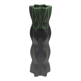 Κηροπήγιο Κεραμικό 003-223-087 14,5x14x46,5cm Grey-Green Κεραμικό