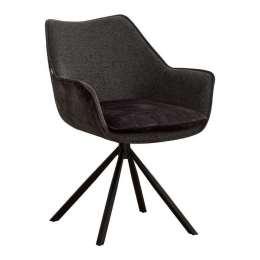 Πολυθρόνα Περιστρεφόμενη 627-223-023 62x61,5x84cm Dark Grey