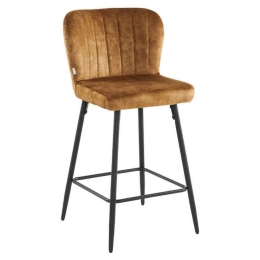 Σκαμπό Bar 380-223-018 51x54x94cm Tobacco