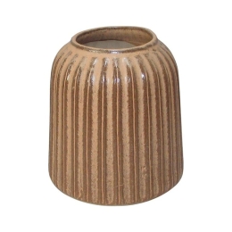 Βάζο Κεραμικό 003-123-069 14x14x14,7cm Brown Κεραμικό