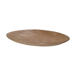 Διακοσμητική Πιατέλα Fylliana 003-123-077 26,5x14x4,2cm Brown Κεραμικό