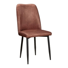 Καρέκλα Τραπεζαρίας Mollie 889-123-012 47x50x92cm Brown-Black