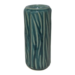 Κηροπήγιο Για Ρεσώ 003-123-044 7,7x7,7x17,3cm Green Κεραμικό
