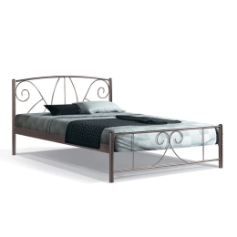 Κρεβάτι Ημίδιπλο Daniel 827-27-002 140x200cm Brown Ημίδιπλο