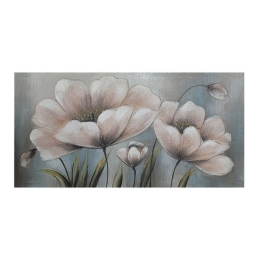 Πίνακας Καμβάς Flowers 108-222-023 80x3x40cm Multi Οριζόντιοι Καμβάς