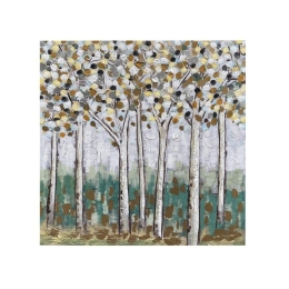 Πίνακας Καμβάς Tree 148-221-100 60x2,3x60cm Multi Τετράγωνοι Καμβάς