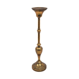 Κηροπήγιο Επιδαπέδιο 149-223-028 15x15x60,5cm Bronze Μέταλλο