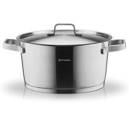 Κατσαρόλα Φ 24 Cm Steel Line 014005901 Inox Pyramis 24cm Ανοξείδωτο Ατσάλι