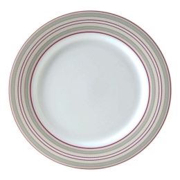 Πιάτο Ρηχό Στρογγυλό Εξοχή-Ριγέ 3181233 Φ27cm Multi Ionia Πορσελάνη