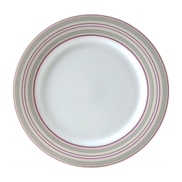 Πιάτο Φρούτου Στρογγυλό Εξοχή-Ριγέ 3181231 Φ22cm Multi Ionia Πορσελάνη