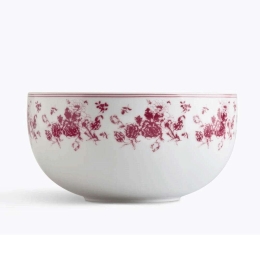 Σαλατιέρα Εξοχή-Λουλούδι 3181492 Φ21cm White-Red Ionia Small Πορσελάνη
