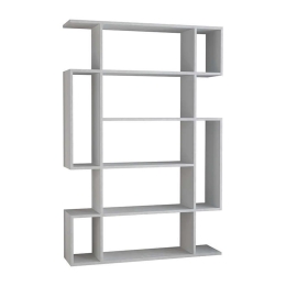Βιβλιοθήκη Mito Λευκή 108,5X25,5X161Cm 119-000685 Μελαμίνη