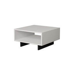 Βοηθητικό Τραπεζάκι Hola Antique Λευκό - Ανθρακί 60X60X32Cm 119-000726