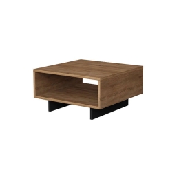 Βοηθητικό Τραπεζάκι Hola Φυσικό - Ανθρακί 60X60X32Cm 119-000728