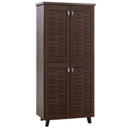 Παπουτσοθήκη-Ντουλάπα Mantam 24 Ζεύγων Walnut 78X40X170,5Cm 049-000009 Μελαμίνη