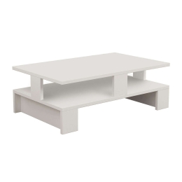 Τραπεζάκι Σαλονιού Mansu Λευκό 80X50X27,5Cm 119-000872 Μελαμίνη
