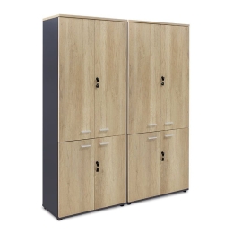 Ντουλάπα Γραφείου Τετράφυλλη Lotus 200-000172 Natural-Anthracite 160x40x200