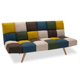 Καναπές - Κρεβάτι Τριθέσιος Freddo 024-000011 182x81x84cm Multi Μέταλλο,Ύφασμα
