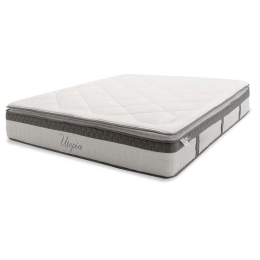 Στρώμα Utopia Pocket Spring Με Ανώστρωμα 30-32cm 160x200cm White-Grey Υπέρδιπλo Foam