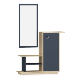 Έπιπλο Εισόδου Με Καθρέπτη Ceel 120-000006 80x29.5x90cm Natural-Grey Μελαμίνη,Mdf