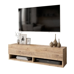 Έπιπλο Τηλεόρασης Επιτοίχιο Roscoe 176-000007 100x31,5x29,5cm Oak