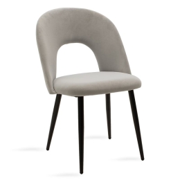 Καρέκλα Jonah 101-000002 55x57x85 Grey-Black Μέταλλο,Ύφασμα