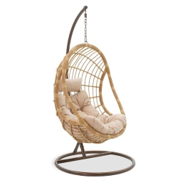 Κούνια Κήπου Lacie Κρεμαστή 131-000003 104x125.5x200 Natural-Beige