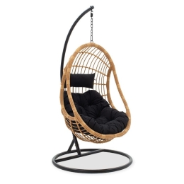 Κούνια Κήπου Lacie Κρεμαστή 131-000004 104x125.5x200 Black- Natural