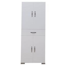 Ντουλάπα-Στήλη Milou 120-000196 59x34.5x140cm White Μοριοσανίδα, Μελαμίνη