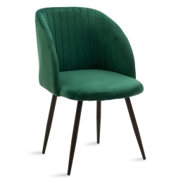 Πολυθρόνα Oasis 127-000056 54x52x84 Dark Green-Black Βελούδο, Μέταλλο