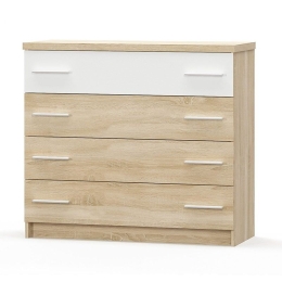 Συρταριέρα Geneva 173-000016 103x40x92cm Natural-White