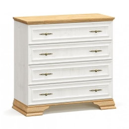 Συρταριέρα Jaden 173-000028 93,5x39x88,5cm Golden Oak-White Antique