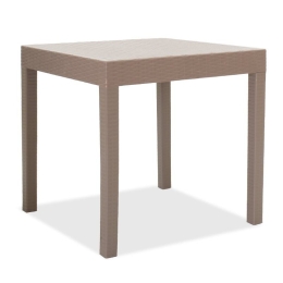 Τραπέζι Gabi 143-000025 80x80x77cm Mocha