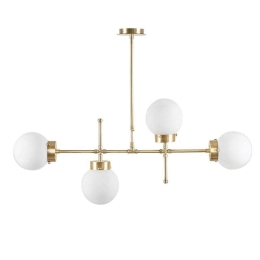 Φωτιστικό Οροφής PWL-0156 98x15x80cm 4xE27 White-Gold