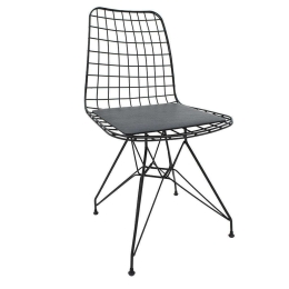 Καρέκλα Sakai 190-000003 45x53x80cm Black