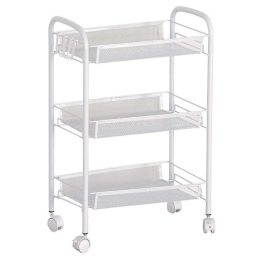 Μανάβης Τρόλεϊ Με 3 Ράφια Pali 085-000015 44x26x62cm White Μέταλλο