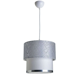 Φωτιστικό Οροφής PWL-0963 Φ30x55cm 1xΕ27 Silver-White